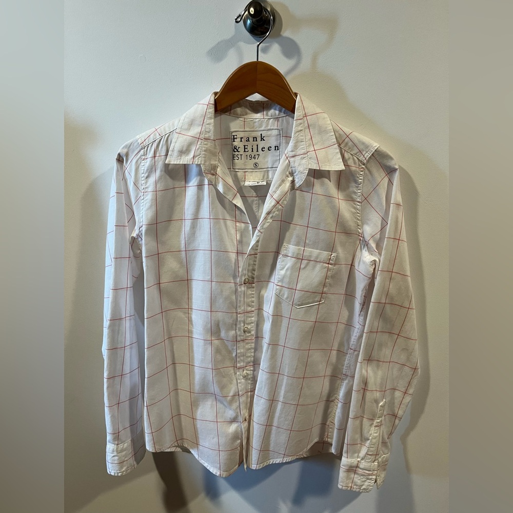 Frank & Eileen White and Pink women’s tailored Shirt